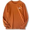 The North Face Box Nse Iron Long Sleeve with Back Print and Box Size L Tee, Bronze, T-Shirt Logo, [Used]