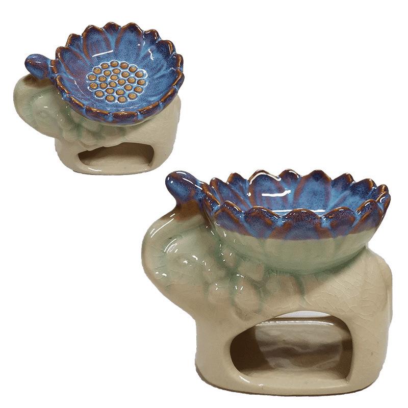 Lotus Ice Crack Like Ceramic Aroma Burner Aroma Burner Candle Heating Essential Oil Burner Aroma Burner