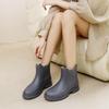 Women's Korean Style Chelsea Ankle Rain Boots - Versatile, Non-Slip, Waterproof Martin Boots.