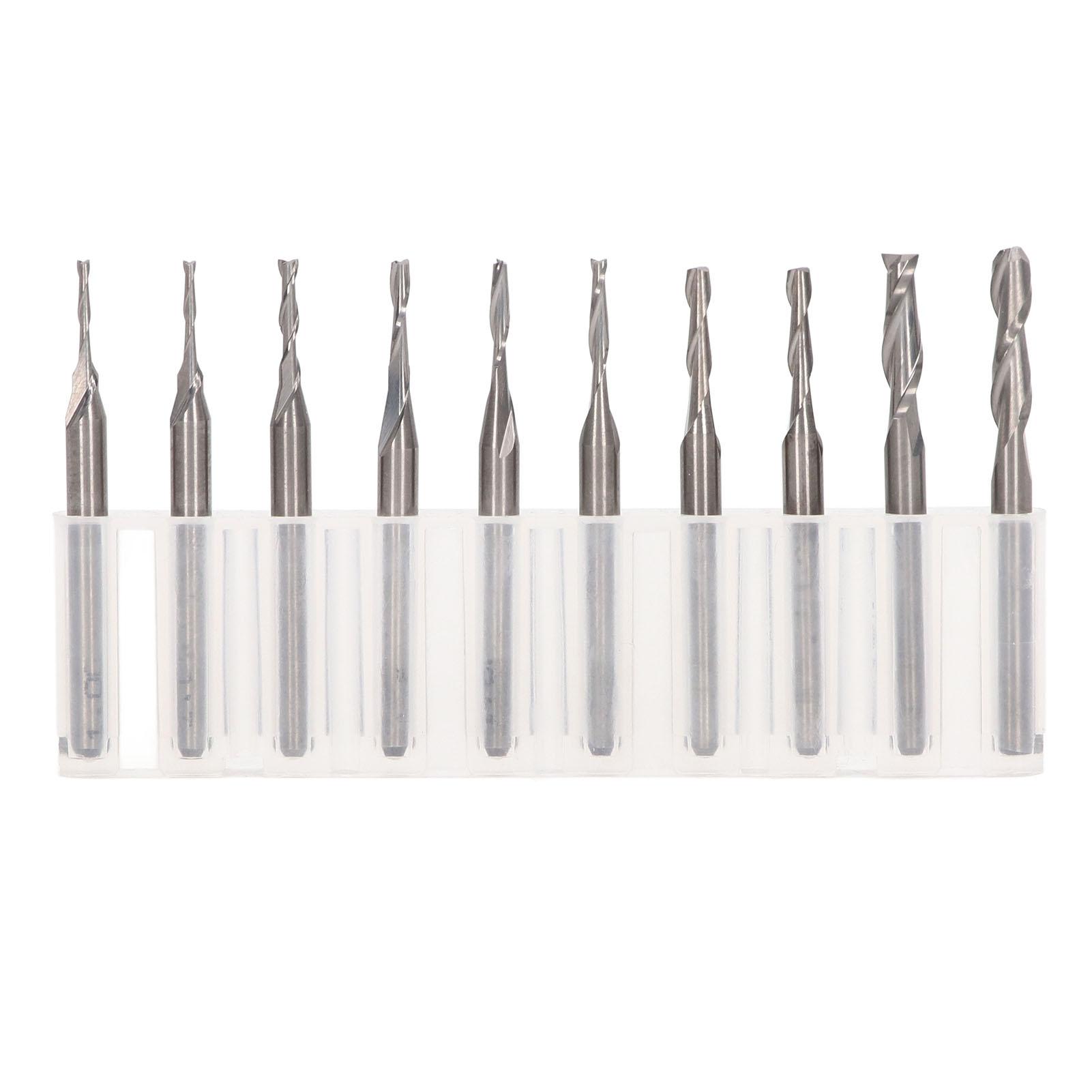 

End Mill Set Bits HSS Flat Nose CNC Straight Shank Milling Cutter for Wood 1.03.175mm