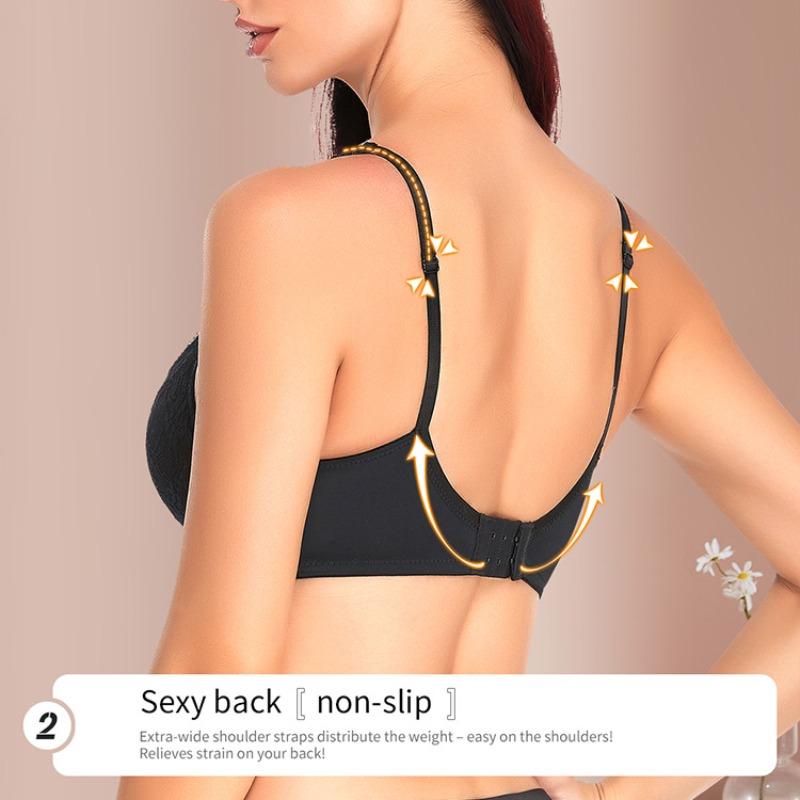 Lace Jacquard Ultra-thin Bra Plus Size Underwire Bra