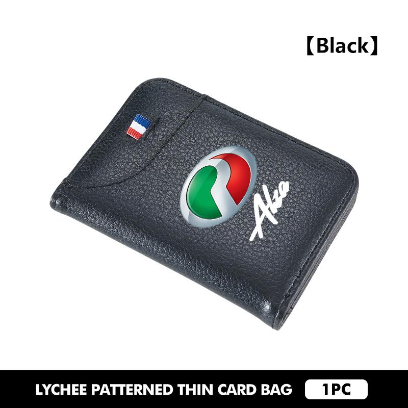 

For Perodua Man ID Card Wallet Business Bifold Leather Litchi Pattern Purse Alza Kembara Kenari Kelisa Axia Viva Myvi Ativa
