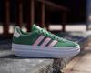 adidas Court Bold VL Size Green and Pink Women's Sneakers, 24.5,