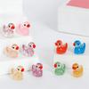 Glittering Resin Duck Figure Toy Mini Small Mini Tiny Ducks Miniature Duck Ornament  Landscape