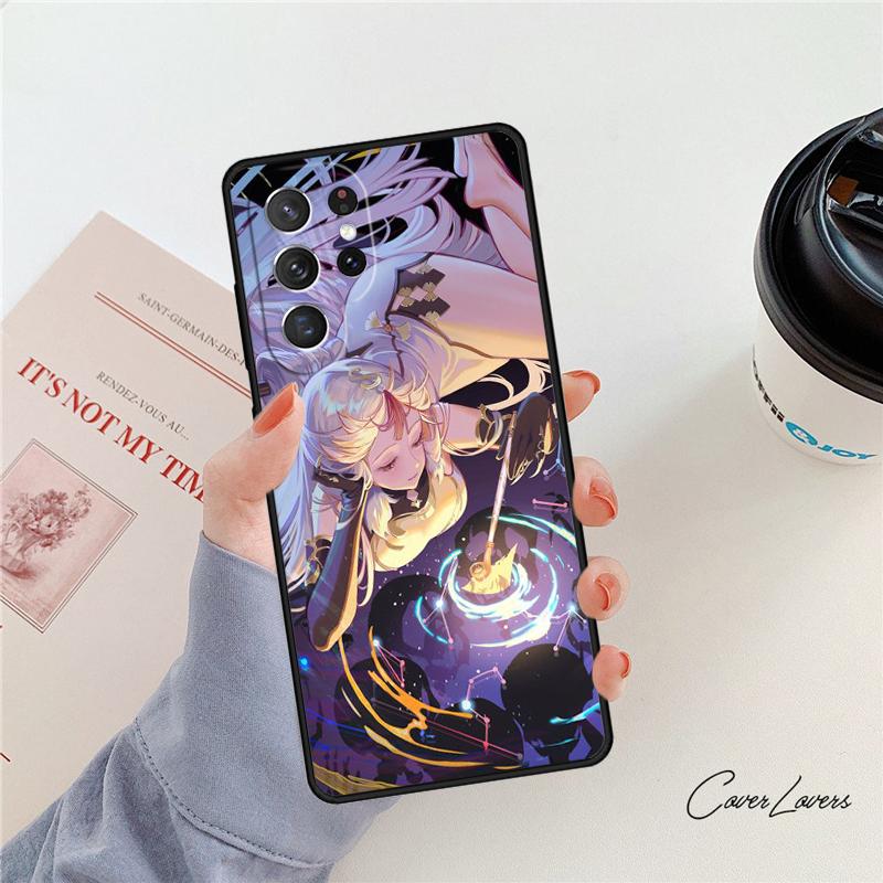 Genshin Impact NingGuang phone case For Samsung Galaxy S24 S25 S23 S22 Ultra Note 10 20 Plus S20 S21 FE Cover