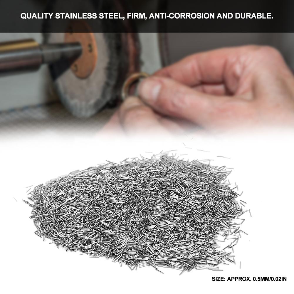 1000g 0.5mm Stainless Steel Polishing Pins Magnetic Polisher Tool for Jewelry Casting Finishing