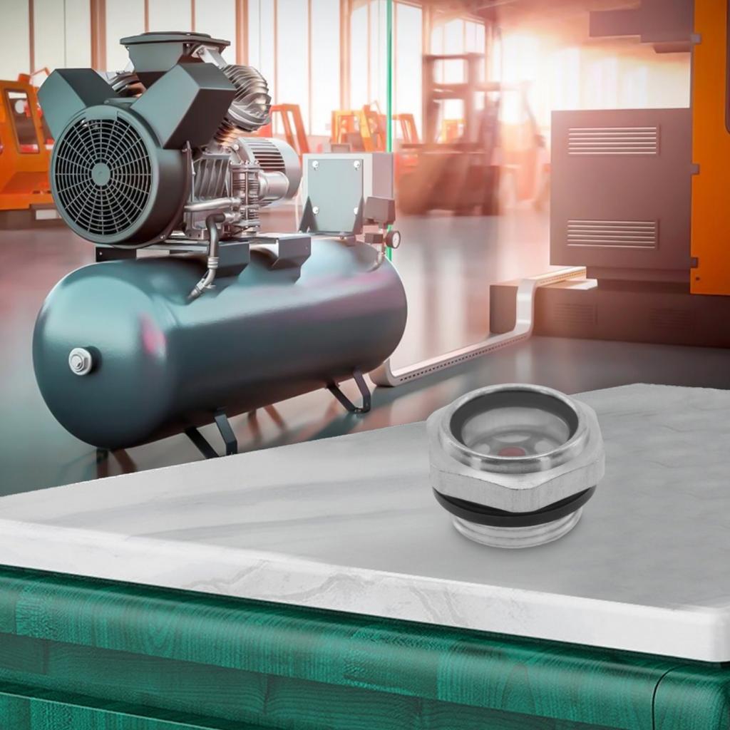 Luftkompressor Luftkompressor Oljenivåglass Aluminium NPT Aluminium Installasjon