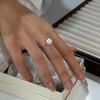 Elegant Pearl French Retro Adjustable Ring for Women - Unique, Luxury Design