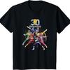 Kids Power Rangers 30th Anniversary Mighty Morphin Vintage Poster T-Shirt