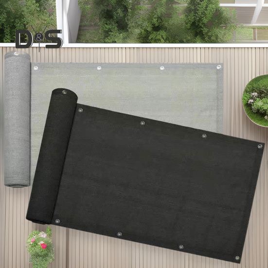 5x0.9M Balcony Privacy Screen Fence Cover UV Protection Weather-Resistant Apartments Railing Screen Heavy Duty Wind Block Sun Shade Net