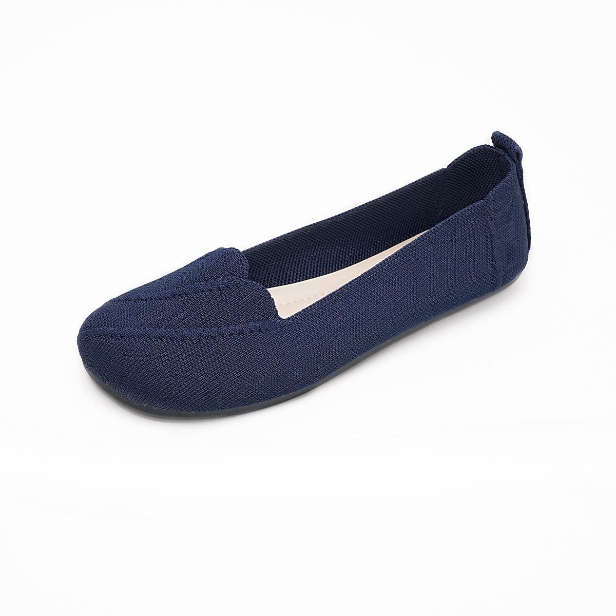 

Новые женские туфли-лодочки большого размера с круглым носком и неглубоким вырезом для воздухопроницаемости 43 темно-синий