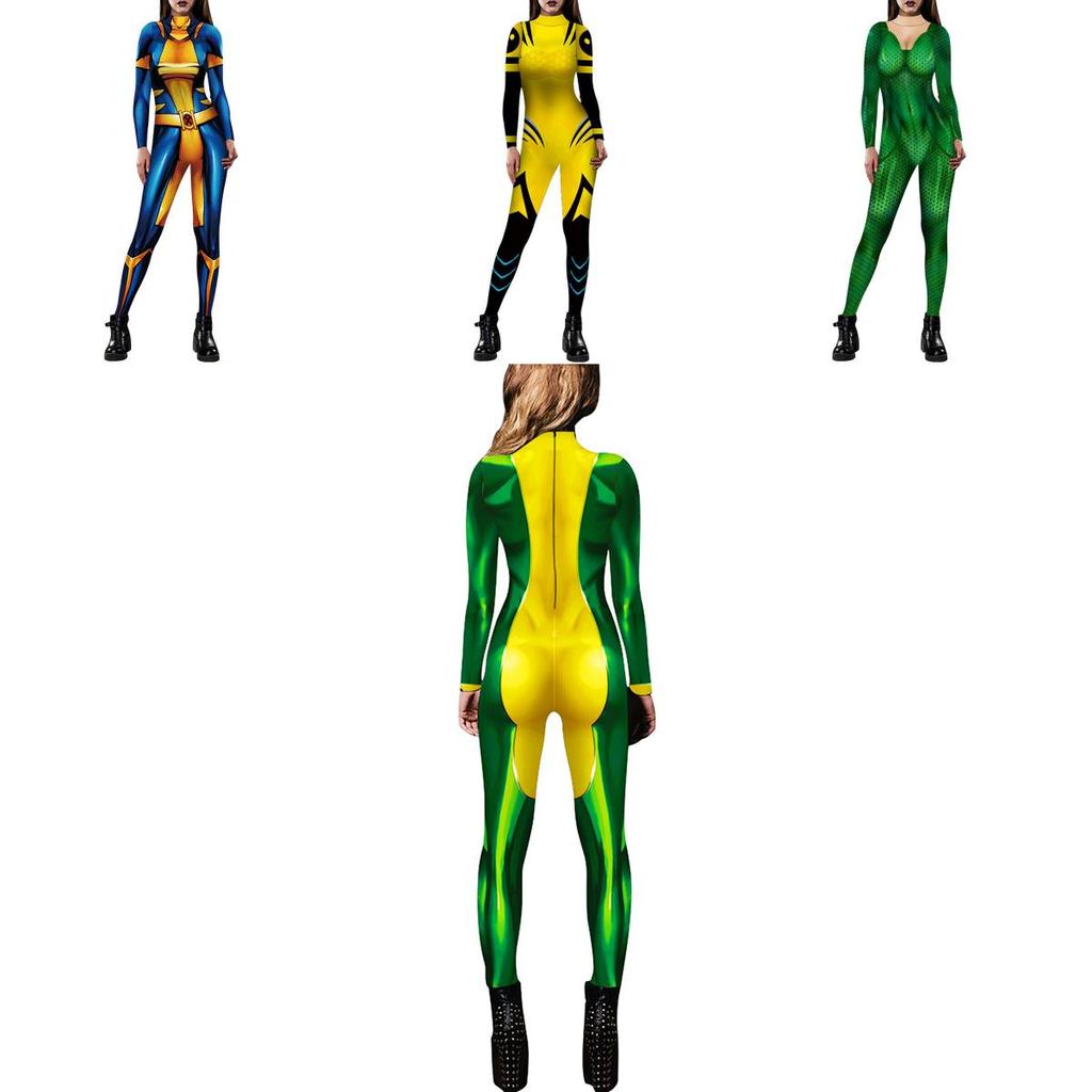 Exquisite X-men Mystique Women Catsuit Jumpsuit 3d Printed Cosplay Costume