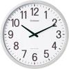 KINGJIM Wall 50cm Clock, Radio-Controlled, Large, Diameter, Analog, Silent, Silver, GDK-001