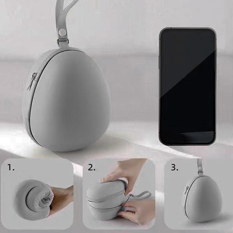 Custodia Cuscino da Viaggio a U Borsa Portaoggetti Scatola Cuscino in Memory Foam Copricuscino Cervicale da Viaggio Portatile Campeggio Borsa da Trasporto in EVA