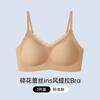 Japanese sweet printed lace less small breasts gathered without steel ring upper support anti-sagging collection breast bra cover