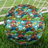Super Mario Print Size 5 Soccer Ball, Standard Match Football for Sports Game and Team Practice, Ideal Gift for Soccer Fans
