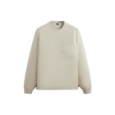 Long-Sleeve Quinn Tee Sediment Unisex Tops Cream KHM031552-262