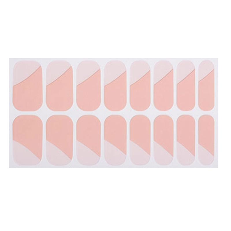 French Tip Nail Sticker Glittering Nails Polish Stickers Flowers Gels Nail Strips Nail Art Decortions Manicures Supplies