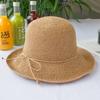 Straw Hat Raffia Fisherman Hat Children Summer Small Fresh Sun Hat Sun Protection Can Be Folded To Show Small Face