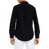 Polo Ralph Lauren Ss23 Einfarbiges Logo Besticktes Langarmhemd Herrenhemden Schwarz 710767828-001