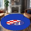 1 pezzo Squadra di Calcio (55) Tappeto Rotondo Stampato Tappeto Rotondo per Sedia Adatto per Camera da Letto Soggiorno Tappeto Decorativo per la Casa