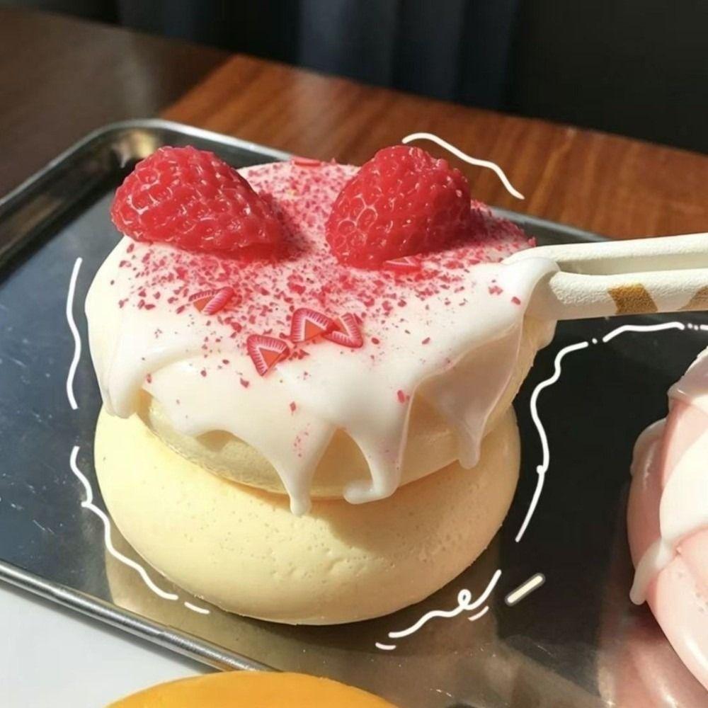 Chocolate Cheese Soufflé Squeeze Toy Cute Cake Slow Rebound Toy Fingertip Toy