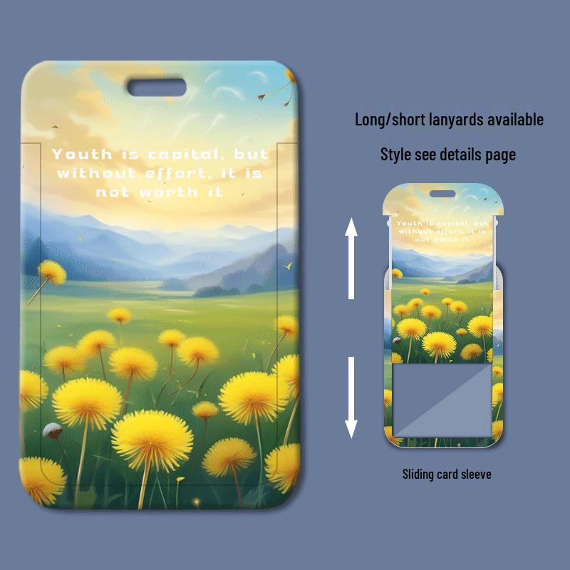 Sliding Plastic Card Holder for Student ID, Meal Card, Badge, Work Permit, and Access Cards