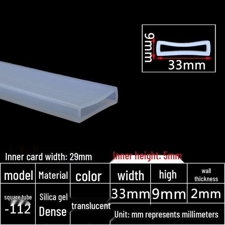 High-Temperature Resistant Silicone Square Tubing: Durable, Customizable, Aging-Resistant Rubber Sheath and Hollow Sealing Strip.