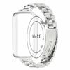 For Honor Band 10/9 Stainless Steel Watch Strap with PC Case Solid 3 Bead Replacement Band