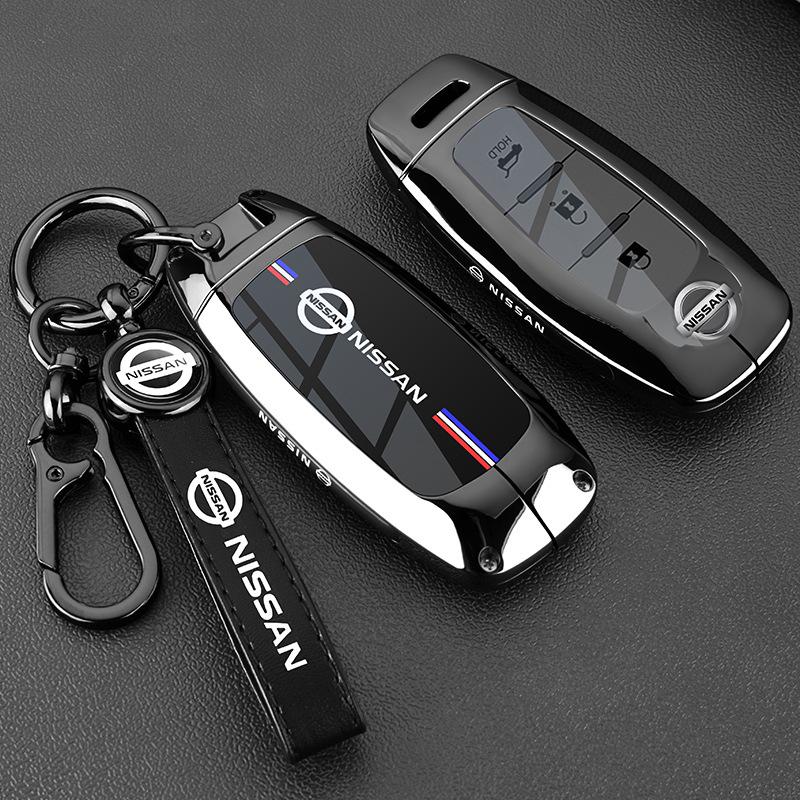 

Nissan Sylphy, Teana, Qashqai, X-Trail, Pathfinder, Tiida, Bluebird Металлический чехол-брелок для ключей автомобиля