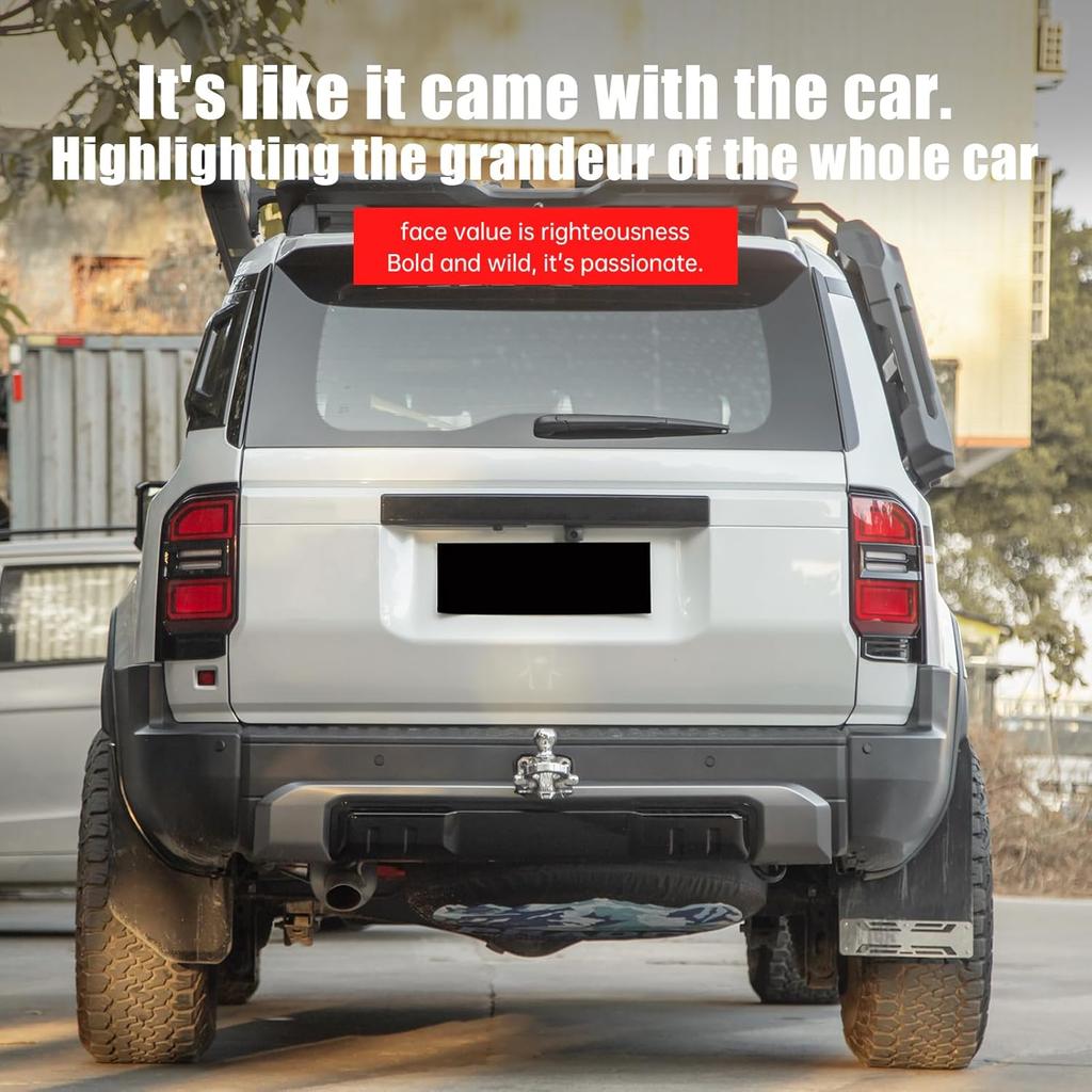 Tail Light Protection Frame Cover for 2024 2025 Toyota Land Cruiser 250&1958 Prado LC250 J250 Tail Light Decorative Strip Protective Cover Exterior