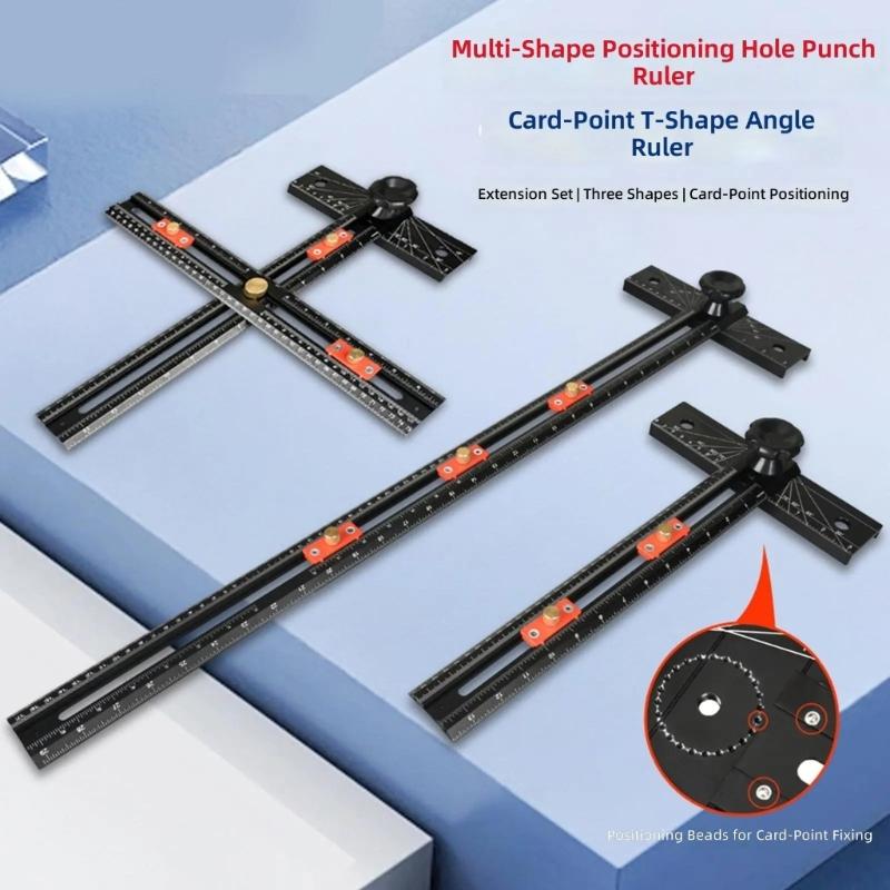 Aluminum T Square For Woodworking With Automatic Locking Feature And Multiple Angles Measurement Tool Precisions Ruler