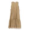 [Beaming Life Store by BEAMS] One Piece B:MING BEAMS Tiered Sleeveless Maxi Ladies BEIGE S