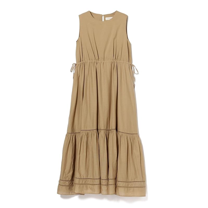 [Beaming Life Store by BEAMS] One Piece B:MING BEAMS Tiered Sleeveless Maxi Ladies BEIGE S