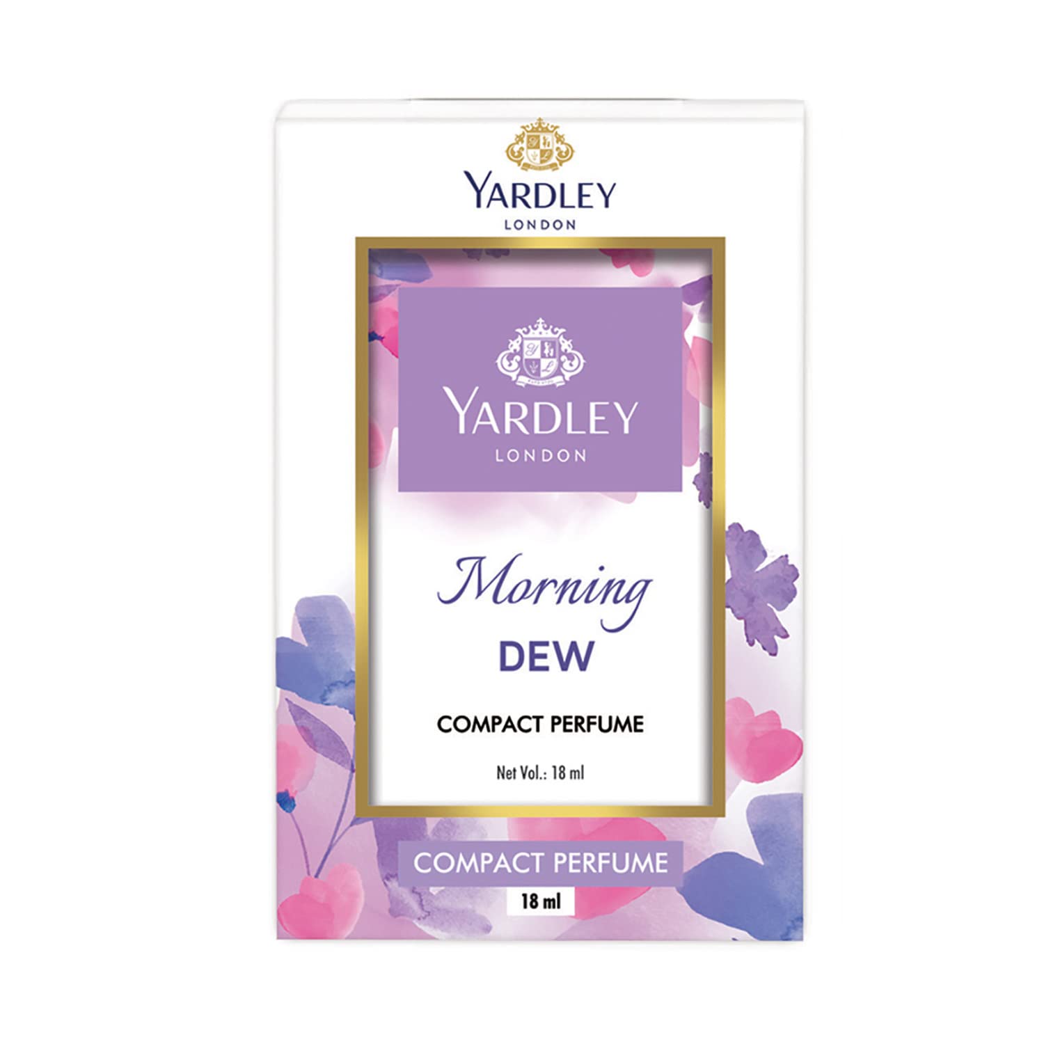 

Yardley London Morning Dew Compact Perfume 18ml Travel Friendly Floral Citrus Musk Fragrance For Women Daily Freshness Pocket Luxury