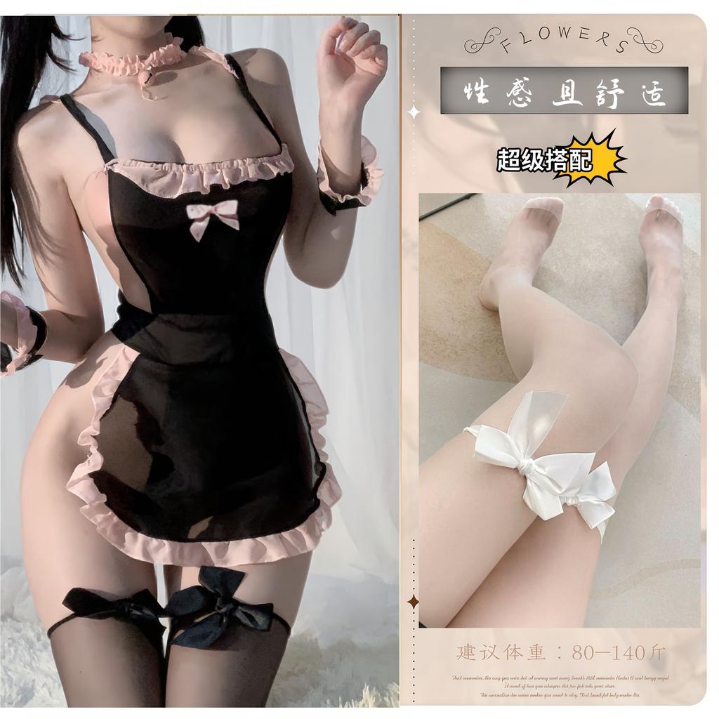 Sexy Lingerie Maid Uniform Pure Desire Suit Seduction Passion Free Sexy Pajamas Flirting Lingerie Large Size