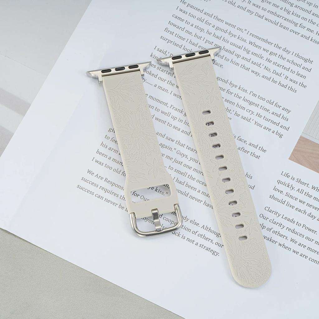 Silicone Strap For Apple Watch 10 46mm 42mm Band For Iwatch Ultra 2 1 49mm 9 8 7 45mm 41mm SE 6 5 4 44mm 40mm 3 2 1 42mm 38mm