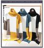 Men's Trendy High Collar Color Block Knit Pullover Sweater for Spring and Autumn