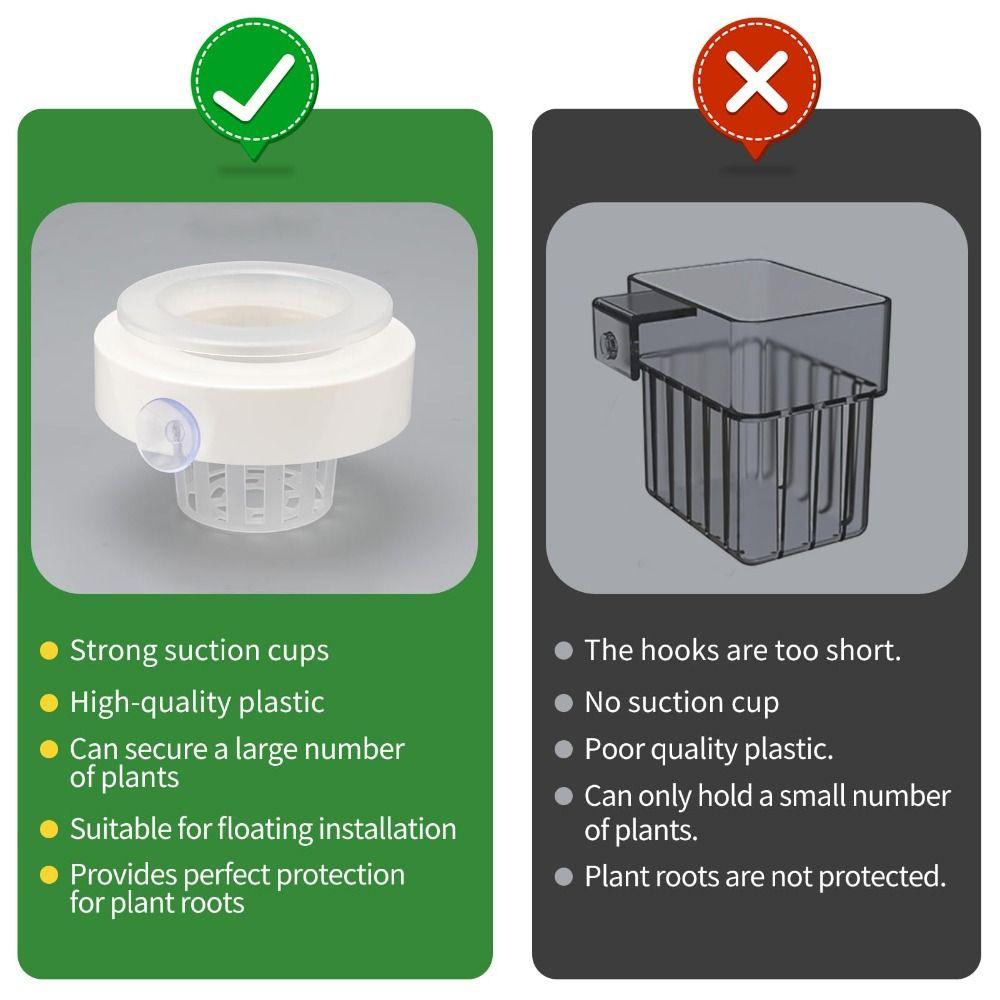 Plastic Hydroponic Planting Basket Floating Water Culture Planter Aquatic Plant Holder Aquarium