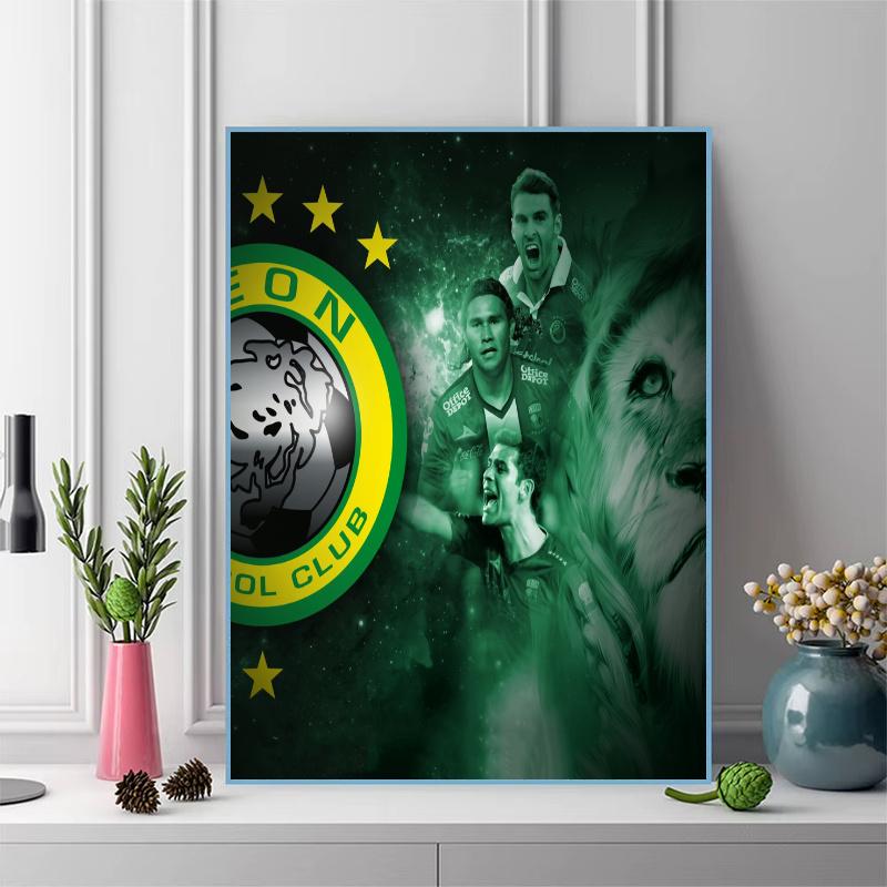 León FC Pattern 3pcs 100% Round Full Drill 5D DIY Diamond Painting Embroidery Cross Stitch Rhinestone Décor