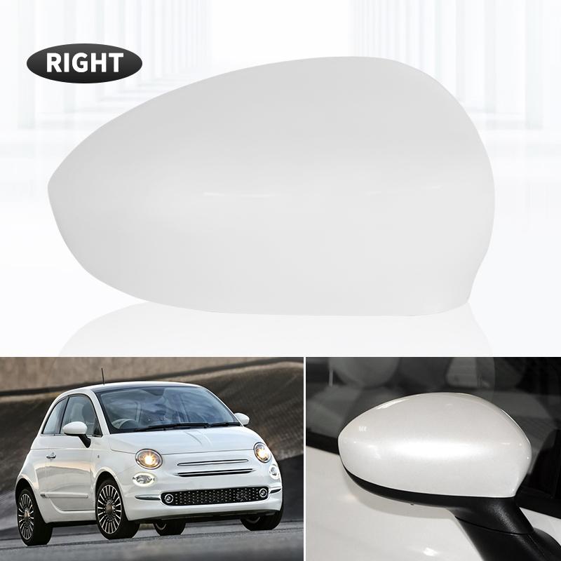 Door Side Wing Rearview Mirror Cover Cap For Fiat 500 500c Grande Punto 595 Abarth 695 2007 2008 2009 2010 - Mirror Housing