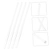 EXCEART Mahjong Pusher Set of 4, 15-inch Clear Crystal Pusher Sticks, Mahjong Table Ruler, Multifunctional Tabletop Game Tool with Smooth Edges, for H