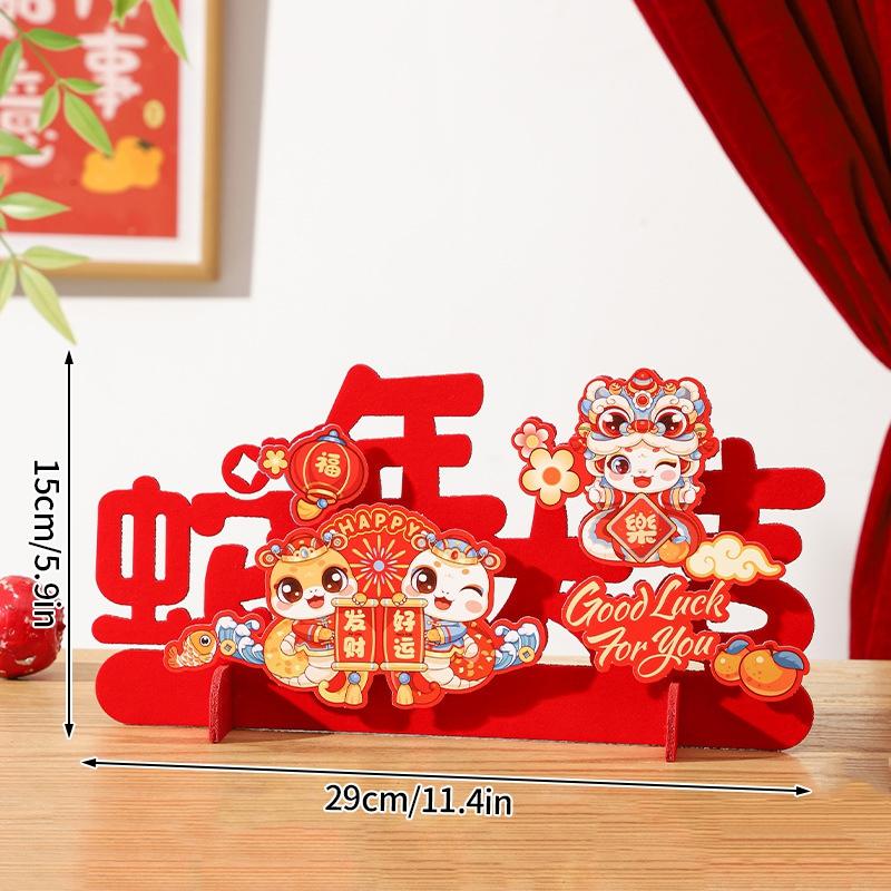 Chinese New Year 3D Ornaments New Year 2025 Desktop Decoration The Year of Snake Wall Hanging Pendants Chinese Spring Festival