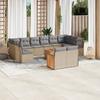 VidaXL Garden Lounge Set with Cushions 13 Pcs, Patio Sofas, Patio Furniture Set, Outdoor Furniture, Beige 3228131