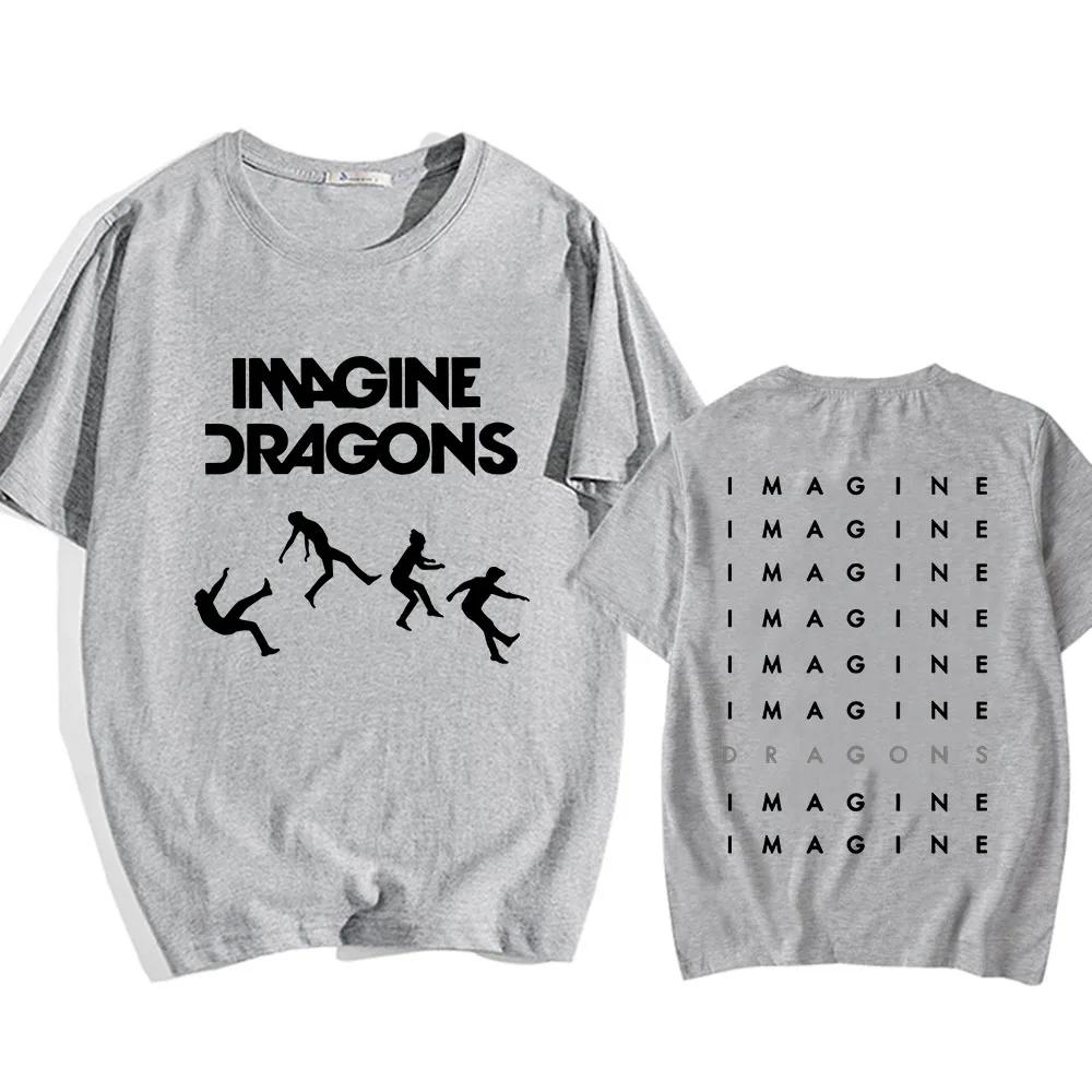 2025 Imagine Dragons Loom Tour T-shirt Short Sleeve Cotton Men Women T Shirt High Quality Soft Unisex Streetwear Hip Hop Fashion