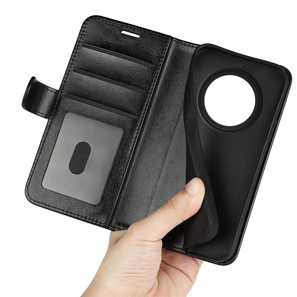 For Oppo Reno12 F 5G Case Crazy Horse Texture Leather Stand Phone Cover with Wallet