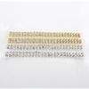6pcs13 * 160MM Double Row Rhinestone Gold And Silver Decorative Chain/bikini Connecting Buckle For Shoulder Strap Clothing Acces