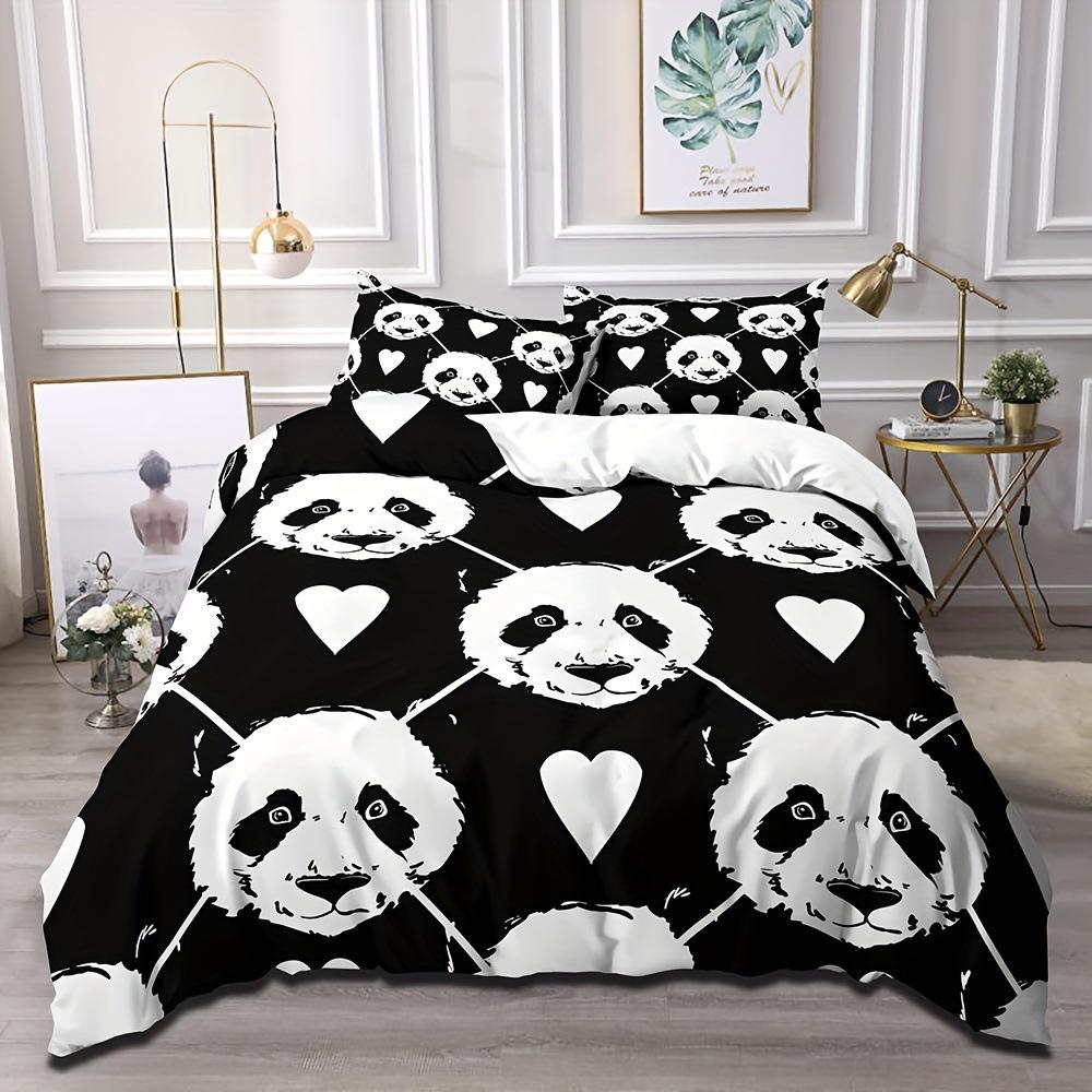 Panda Cherry Blossom Quilt Cover Bedding Quilt Cover Grinding Bedding Kit Digital Printing Delivery