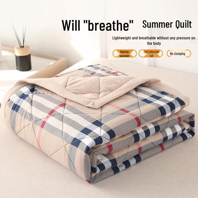 

Японское летнее одеяло из стиранного хлопка: Легкий, Прохладный и Машинная стирка 150*200cm ~1.7 jin