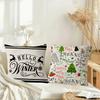 Christmas Pillow Cushion Home Living Room Decoration Printed Pillow Case Bedroom Large Cushion